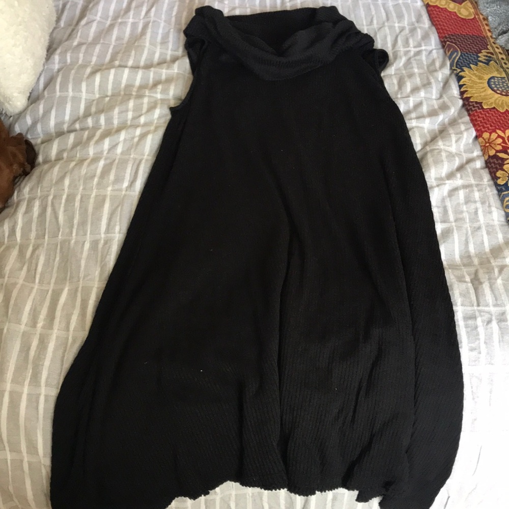 Cow neck sleeveless dress